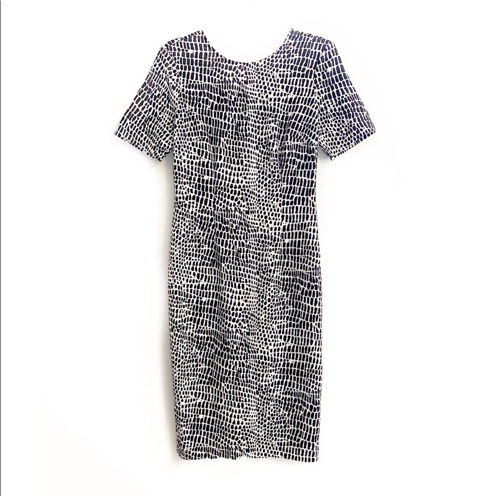 Trina Turk Black & White Short Sleeve Dress Size 4